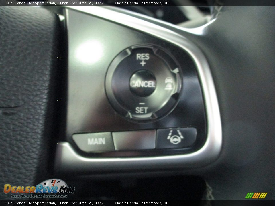 2019 Honda Civic Sport Sedan Lunar Silver Metallic / Black Photo #31
