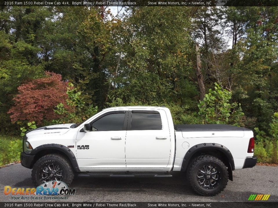 2016 Ram 1500 Rebel Crew Cab 4x4 Bright White / Rebel Theme Red/Black Photo #1