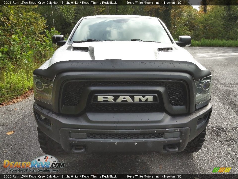 2016 Ram 1500 Rebel Crew Cab 4x4 Bright White / Rebel Theme Red/Black Photo #3