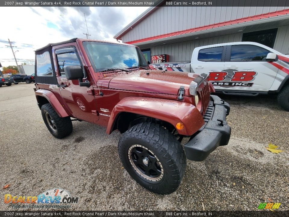 2007 Jeep Wrangler Sahara 4x4 Red Rock Crystal Pearl / Dark Khaki/Medium Khaki Photo #4