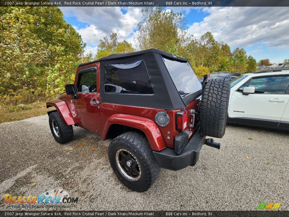 2007 Jeep Wrangler Sahara 4x4 Red Rock Crystal Pearl / Dark Khaki/Medium Khaki Photo #8