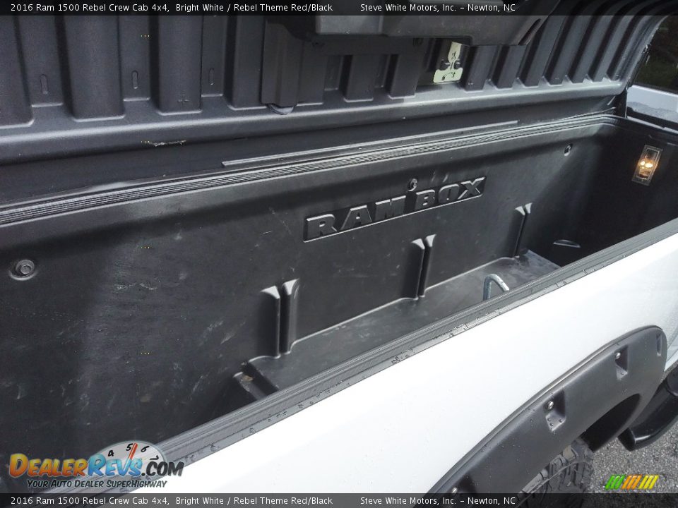 2016 Ram 1500 Rebel Crew Cab 4x4 Bright White / Rebel Theme Red/Black Photo #10