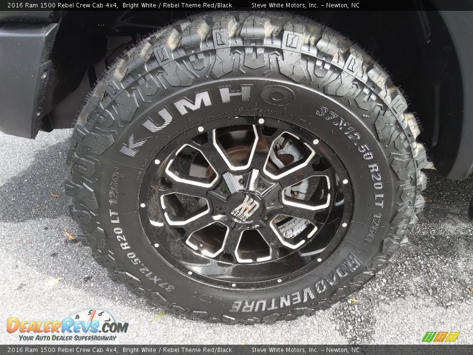 2016 Ram 1500 Rebel Crew Cab 4x4 Bright White / Rebel Theme Red/Black Photo #11