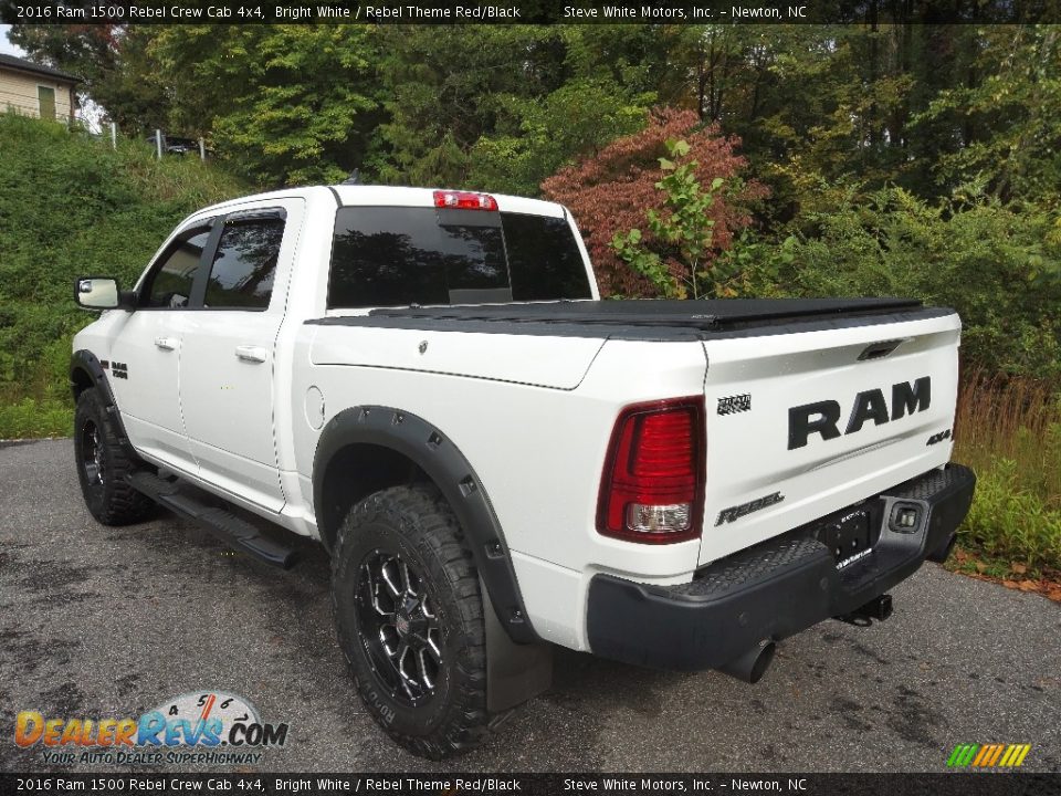 2016 Ram 1500 Rebel Crew Cab 4x4 Bright White / Rebel Theme Red/Black Photo #15