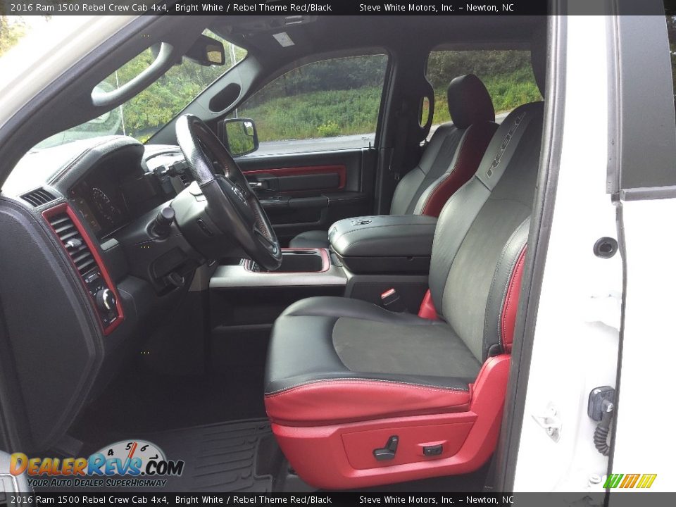 2016 Ram 1500 Rebel Crew Cab 4x4 Bright White / Rebel Theme Red/Black Photo #18