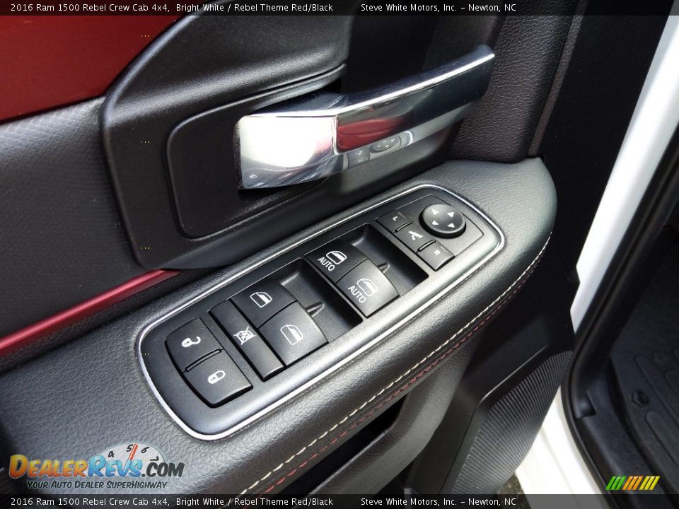 2016 Ram 1500 Rebel Crew Cab 4x4 Bright White / Rebel Theme Red/Black Photo #19