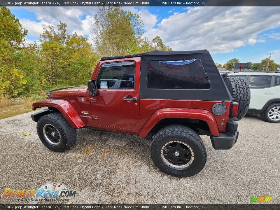 2007 Jeep Wrangler Sahara 4x4 Red Rock Crystal Pearl / Dark Khaki/Medium Khaki Photo #19