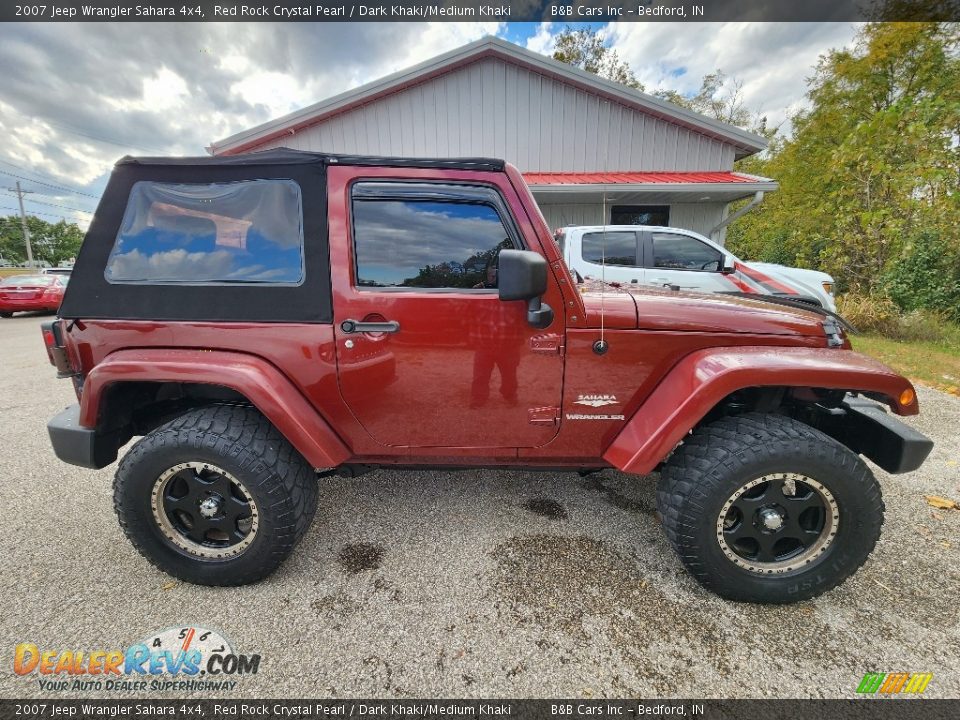 2007 Jeep Wrangler Sahara 4x4 Red Rock Crystal Pearl / Dark Khaki/Medium Khaki Photo #20