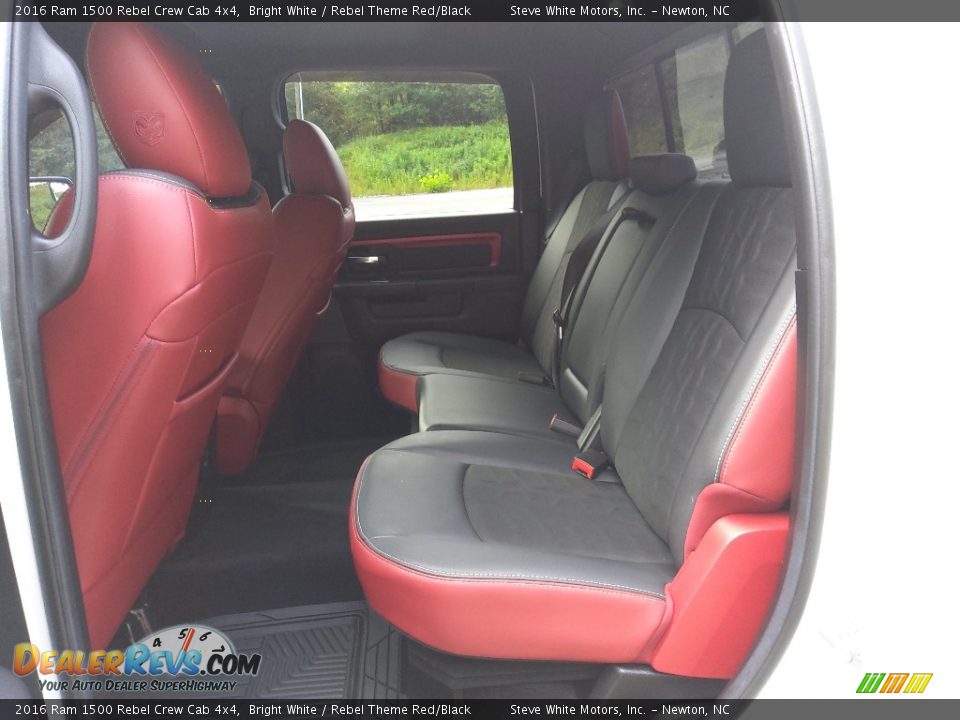 2016 Ram 1500 Rebel Crew Cab 4x4 Bright White / Rebel Theme Red/Black Photo #22