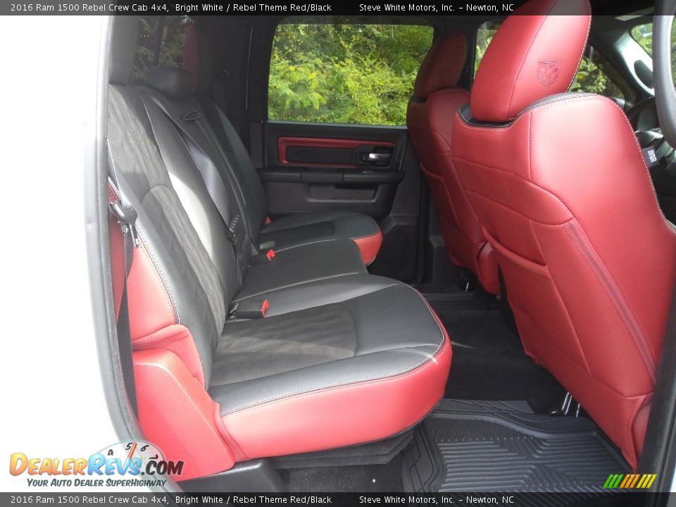 2016 Ram 1500 Rebel Crew Cab 4x4 Bright White / Rebel Theme Red/Black Photo #24