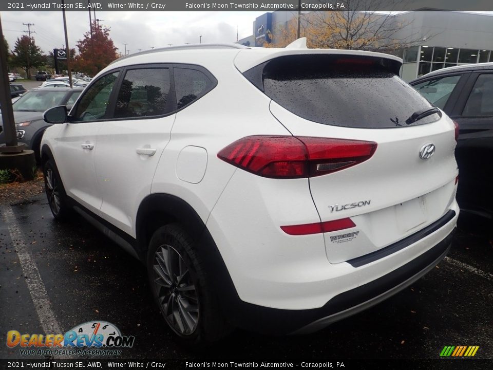 2021 Hyundai Tucson SEL AWD Winter White / Gray Photo #2