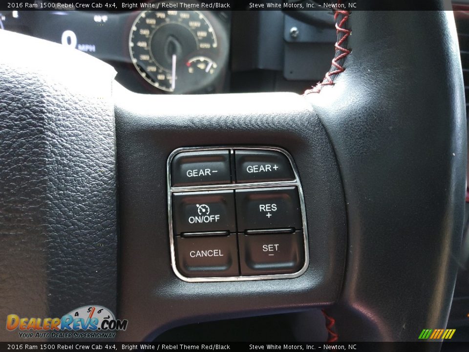 2016 Ram 1500 Rebel Crew Cab 4x4 Bright White / Rebel Theme Red/Black Photo #29