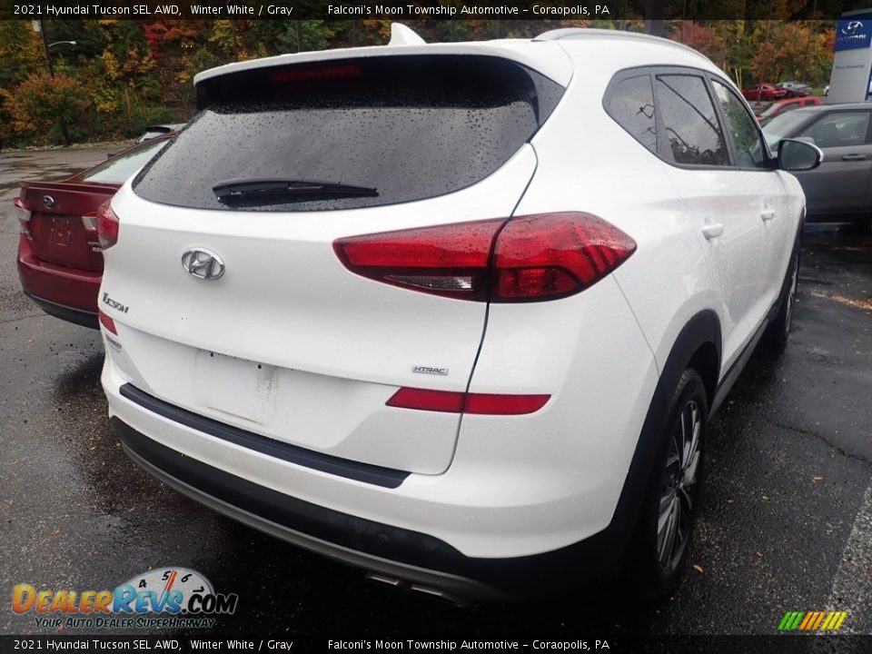 2021 Hyundai Tucson SEL AWD Winter White / Gray Photo #4