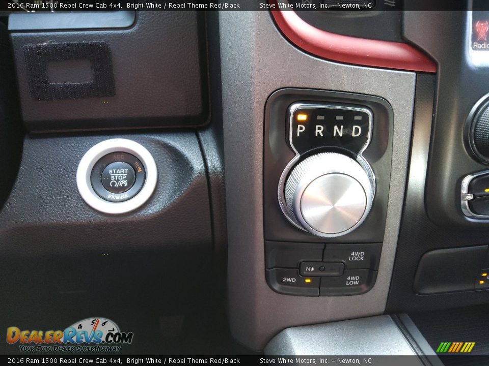 2016 Ram 1500 Rebel Crew Cab 4x4 Bright White / Rebel Theme Red/Black Photo #31