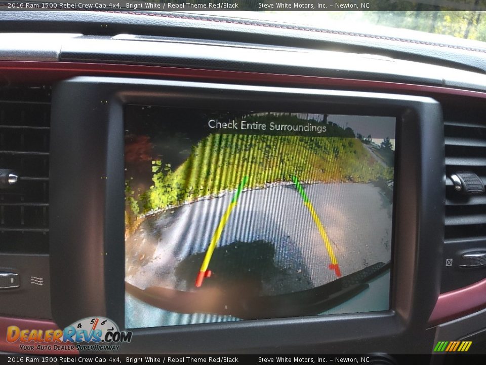 2016 Ram 1500 Rebel Crew Cab 4x4 Bright White / Rebel Theme Red/Black Photo #36