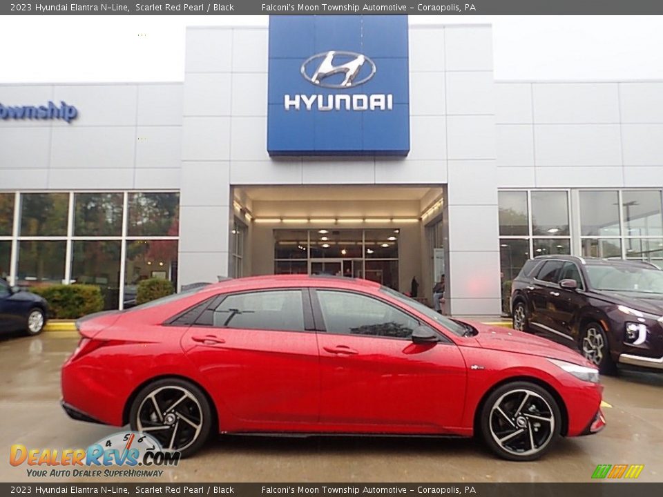 Scarlet Red Pearl 2023 Hyundai Elantra N-Line Photo #1