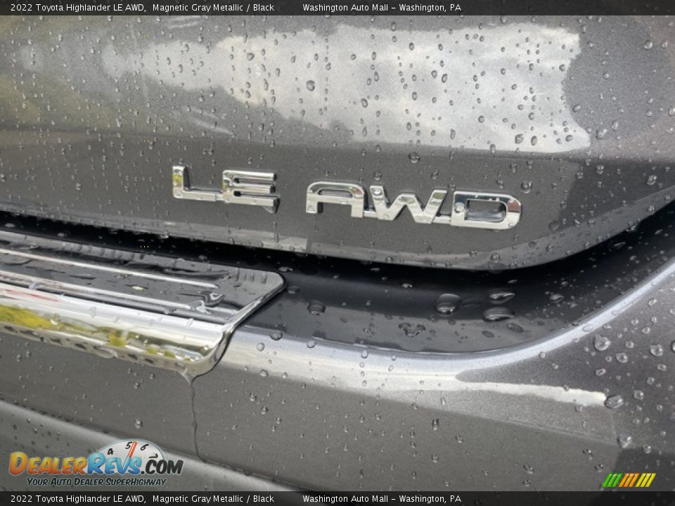2022 Toyota Highlander LE AWD Magnetic Gray Metallic / Black Photo #27