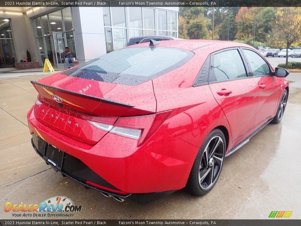 2023 Hyundai Elantra N-Line Scarlet Red Pearl / Black Photo #2