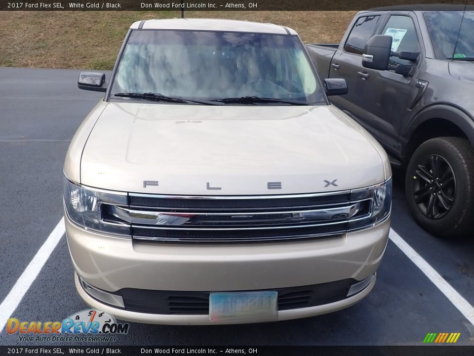 2017 Ford Flex SEL White Gold / Black Photo #2