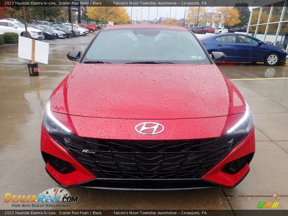 2023 Hyundai Elantra N-Line Scarlet Red Pearl / Black Photo #7