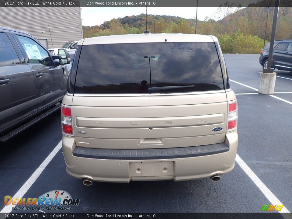 White Gold 2017 Ford Flex SEL Photo #8