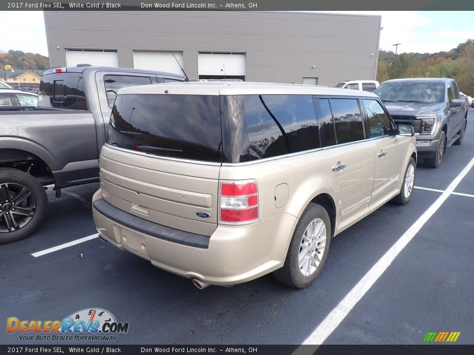 2017 Ford Flex SEL White Gold / Black Photo #9