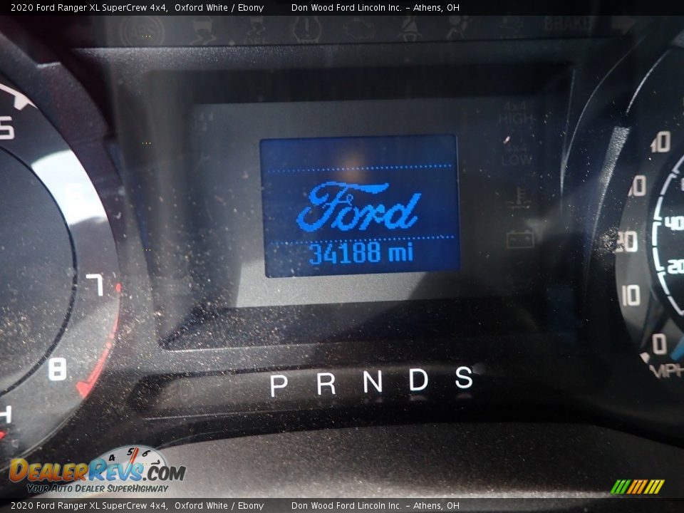 2020 Ford Ranger XL SuperCrew 4x4 Oxford White / Ebony Photo #12