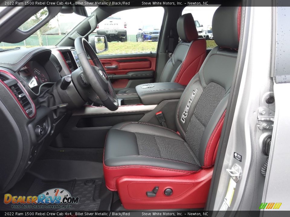 Black/Red Interior - 2022 Ram 1500 Rebel Crew Cab 4x4 Photo #11