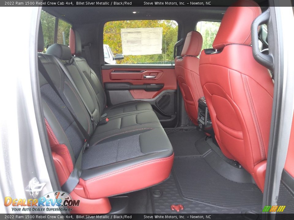 Rear Seat of 2022 Ram 1500 Rebel Crew Cab 4x4 Photo #17