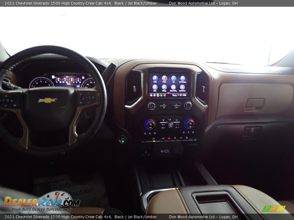 2021 Chevrolet Silverado 1500 High Country Crew Cab 4x4 Black / Jet Black/Umber Photo #28