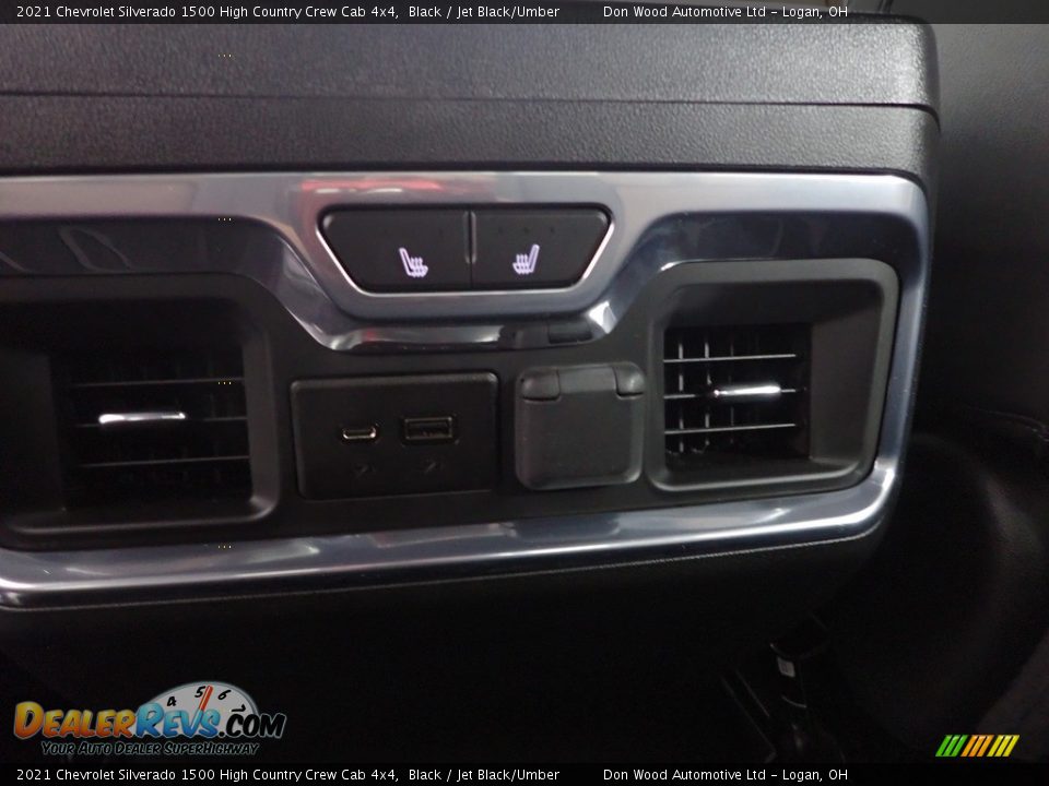2021 Chevrolet Silverado 1500 High Country Crew Cab 4x4 Black / Jet Black/Umber Photo #29