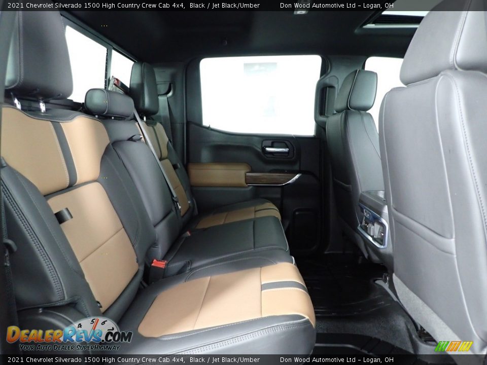 2021 Chevrolet Silverado 1500 High Country Crew Cab 4x4 Black / Jet Black/Umber Photo #34