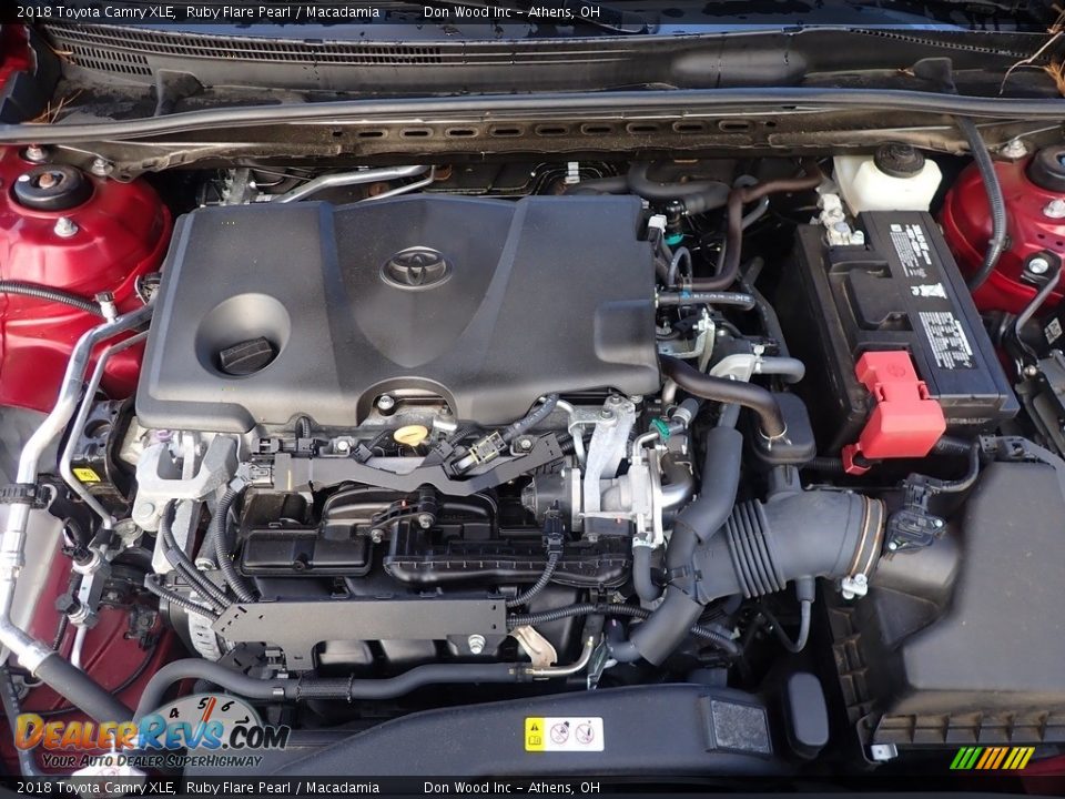 2018 Toyota Camry XLE Ruby Flare Pearl / Macadamia Photo #5