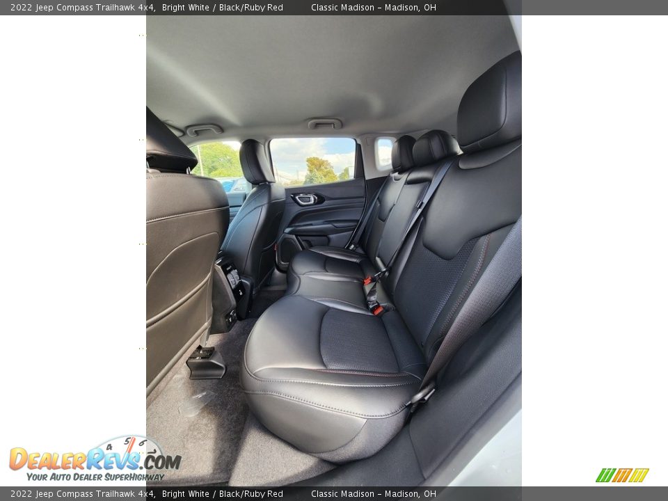2022 Jeep Compass Trailhawk 4x4 Bright White / Black/Ruby Red Photo #3
