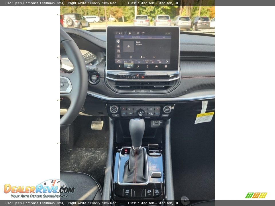 2022 Jeep Compass Trailhawk 4x4 Bright White / Black/Ruby Red Photo #6