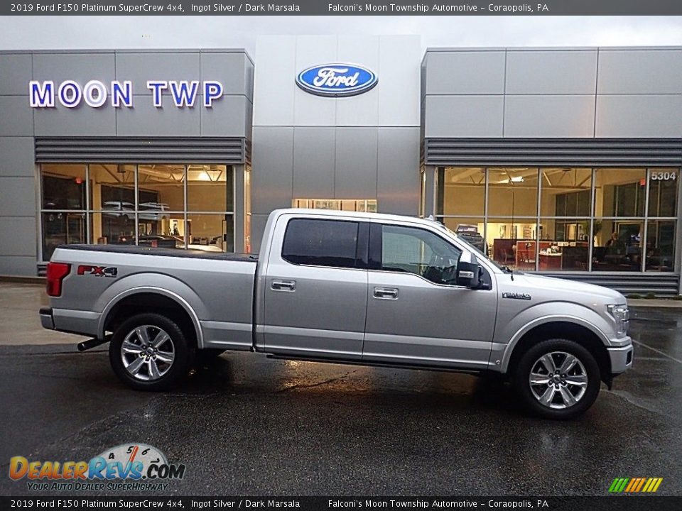 2019 Ford F150 Platinum SuperCrew 4x4 Ingot Silver / Dark Marsala Photo #1