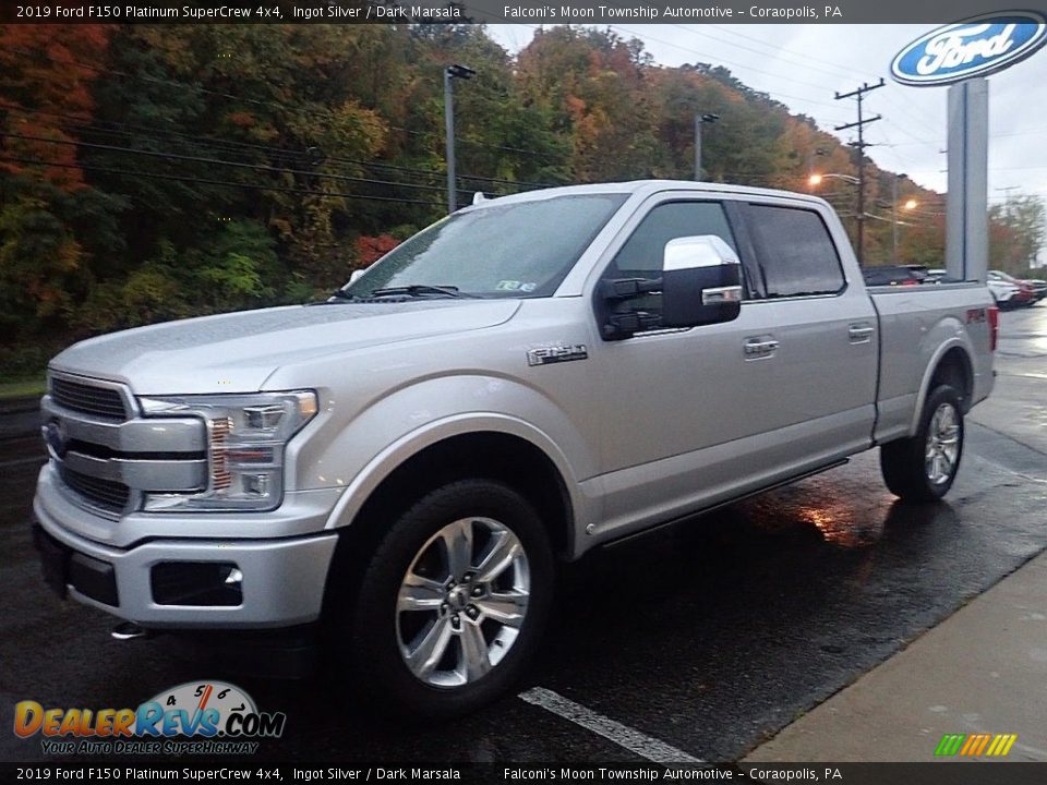 2019 Ford F150 Platinum SuperCrew 4x4 Ingot Silver / Dark Marsala Photo #7