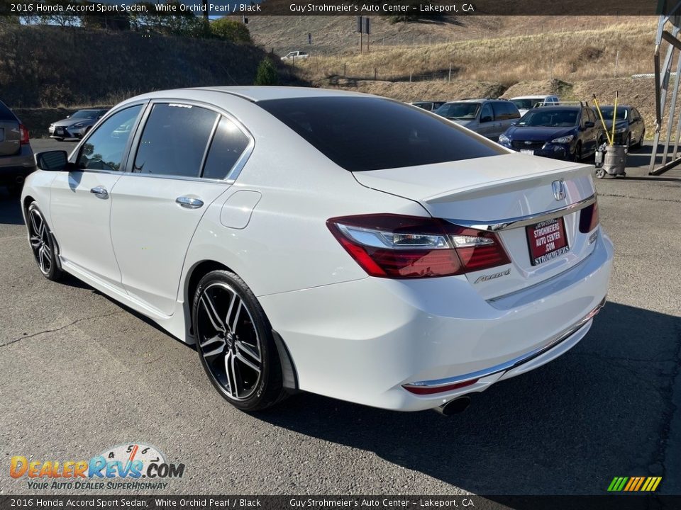 2016 Honda Accord Sport Sedan White Orchid Pearl / Black Photo #4