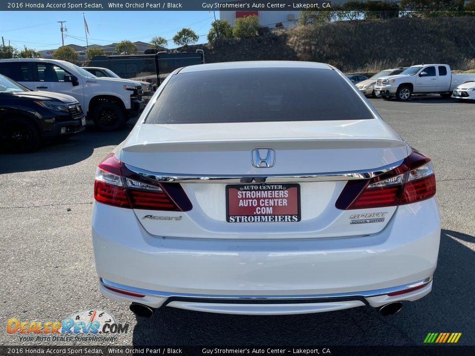 2016 Honda Accord Sport Sedan White Orchid Pearl / Black Photo #5