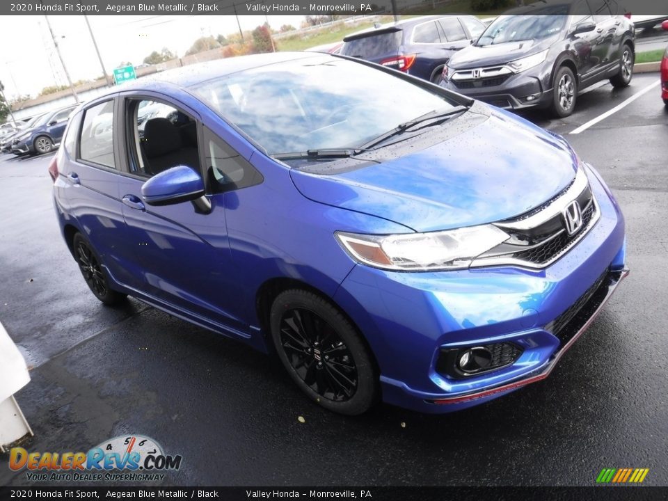 2020 Honda Fit Sport Aegean Blue Metallic / Black Photo #5