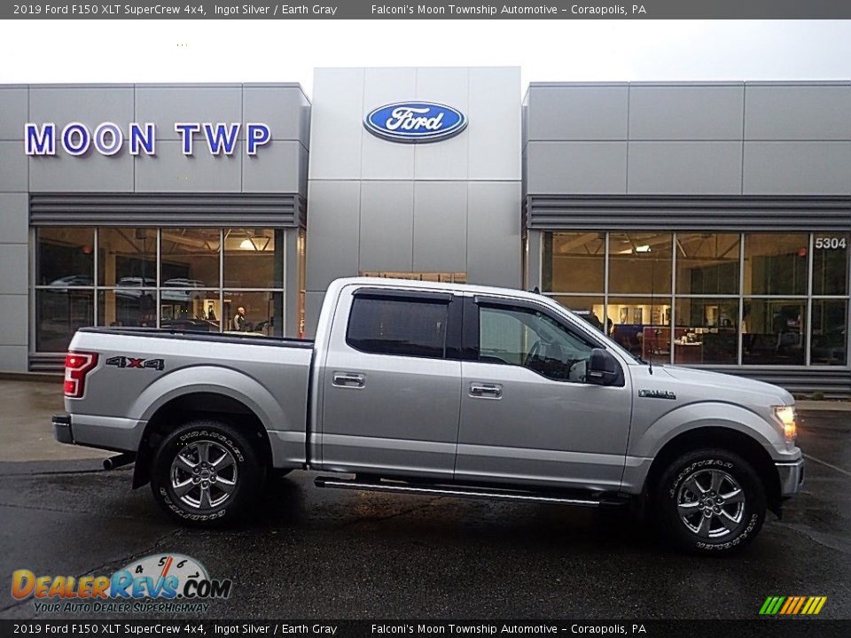 2019 Ford F150 XLT SuperCrew 4x4 Ingot Silver / Earth Gray Photo #1