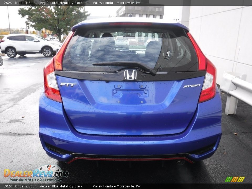 2020 Honda Fit Sport Aegean Blue Metallic / Black Photo #7