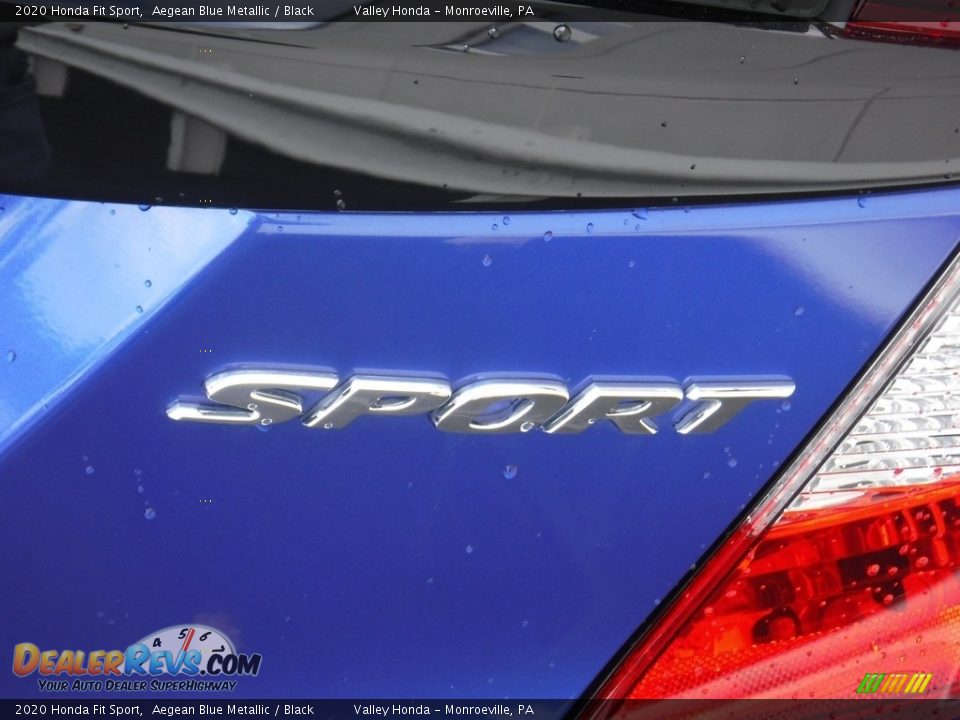 2020 Honda Fit Sport Aegean Blue Metallic / Black Photo #8