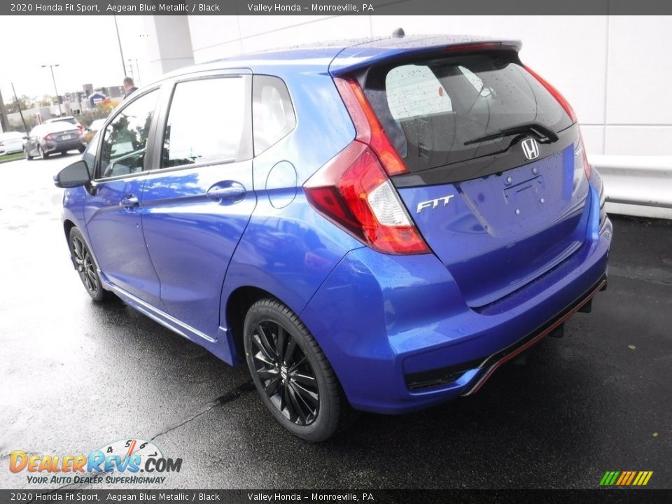 2020 Honda Fit Sport Aegean Blue Metallic / Black Photo #9