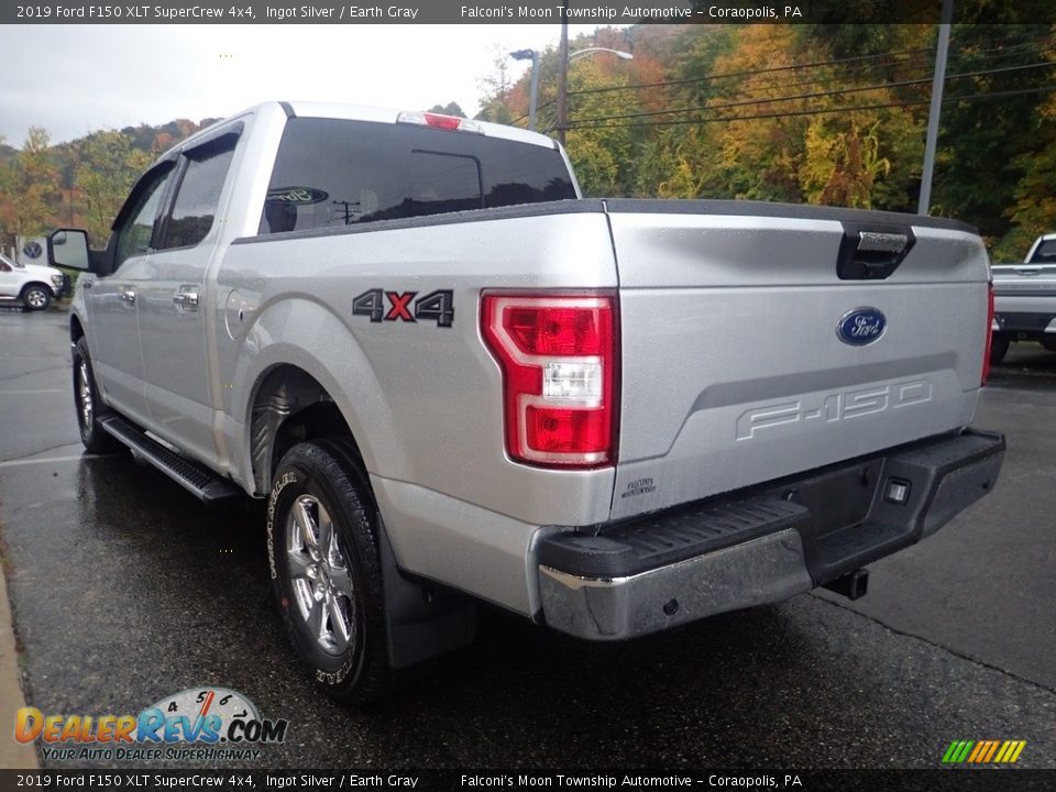 2019 Ford F150 XLT SuperCrew 4x4 Ingot Silver / Earth Gray Photo #4