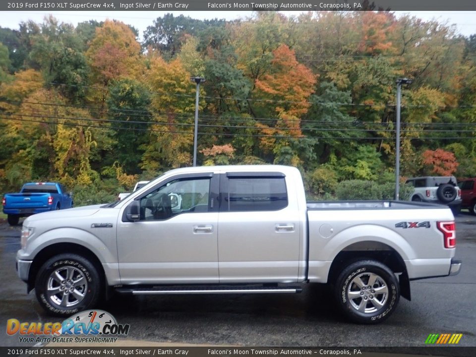 2019 Ford F150 XLT SuperCrew 4x4 Ingot Silver / Earth Gray Photo #5