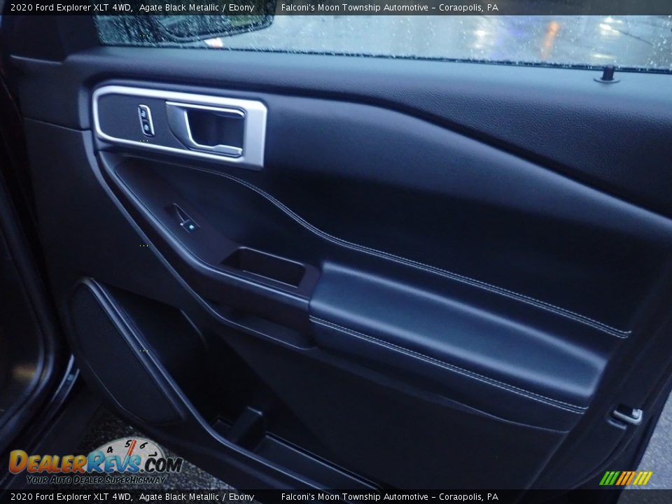 2020 Ford Explorer XLT 4WD Agate Black Metallic / Ebony Photo #14