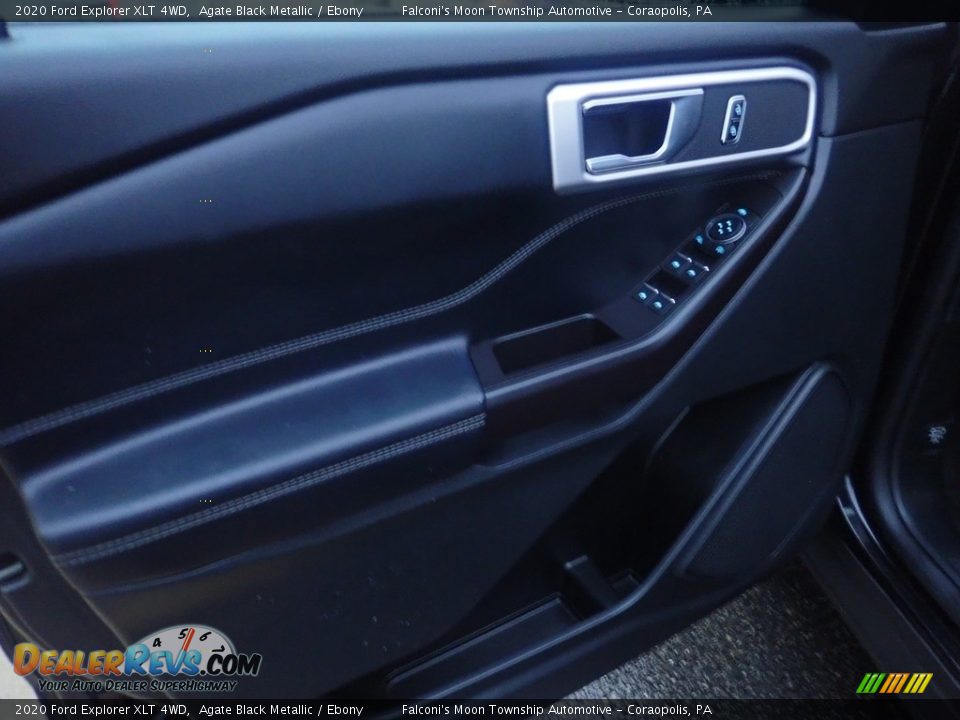 2020 Ford Explorer XLT 4WD Agate Black Metallic / Ebony Photo #21