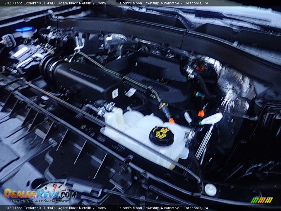 2020 Ford Explorer XLT 4WD Agate Black Metallic / Ebony Photo #26
