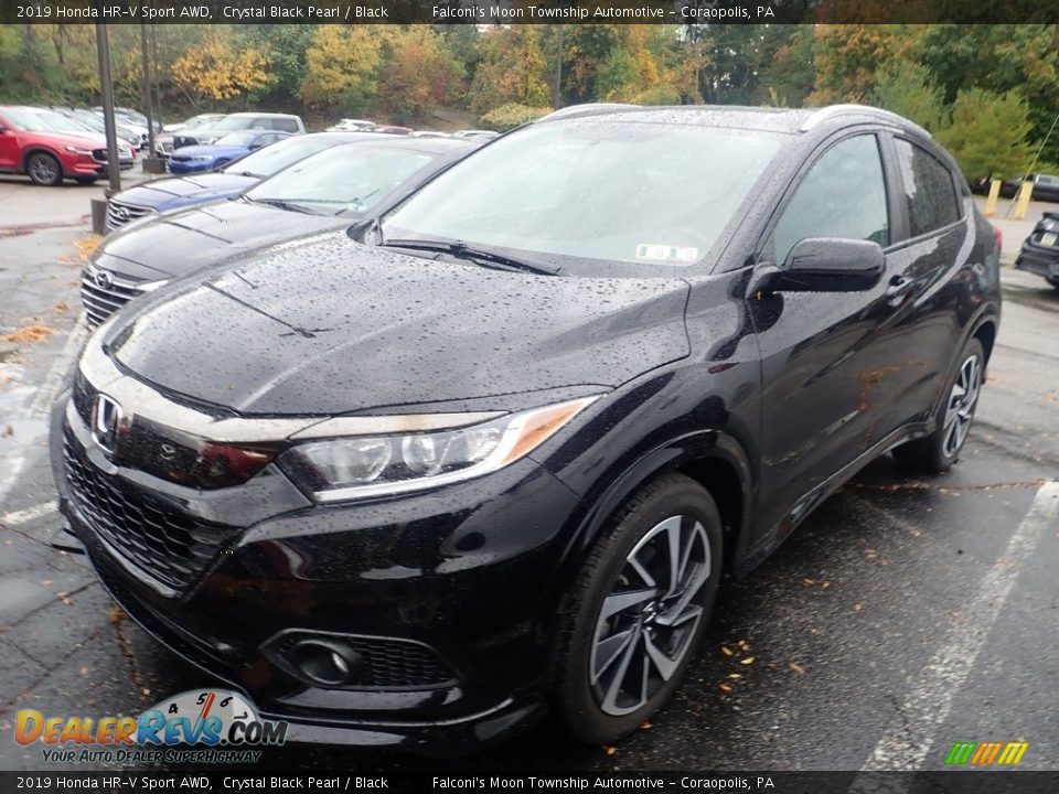 2019 Honda HR-V Sport AWD Crystal Black Pearl / Black Photo #1